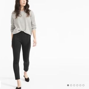Black Everlane Stretch Ponte Crop Pants